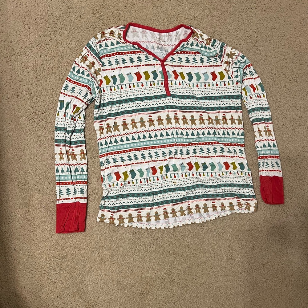 Little sleepies Gingerbread Pajamas TOP/BOTTOM